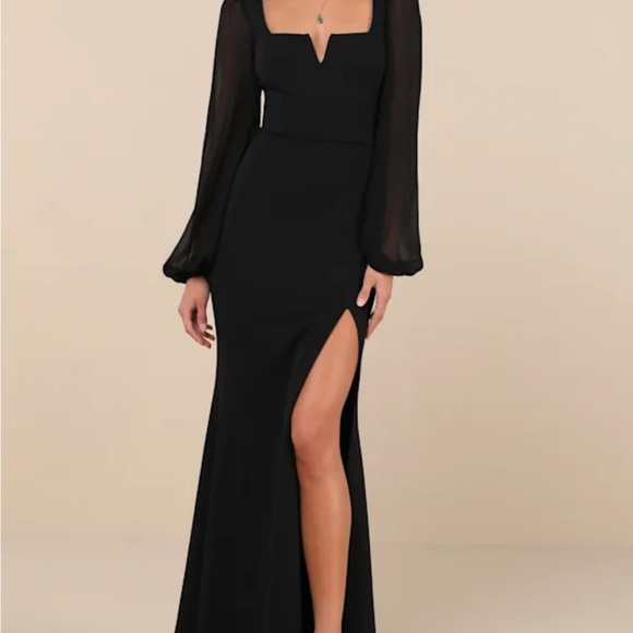 Lulus Dresses & Skirts - Lulu’s Black Evening Dress - Mermaid